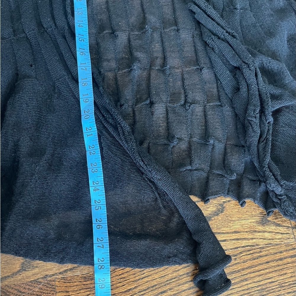 Caz Knits Jane Mohr black sheer cardigan Sz. S/M whimsigoth gothic - Picture 6 of 8